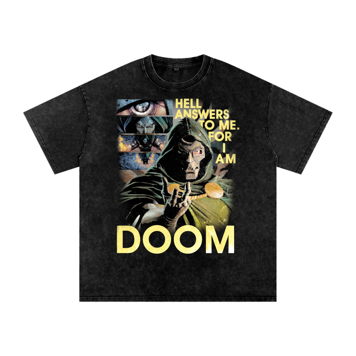 I Am Doom Snow Washed Oversized T-Shirt