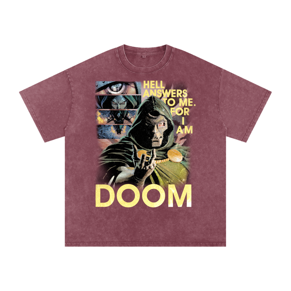 I Am Doom Snow Washed Oversized T-Shirt