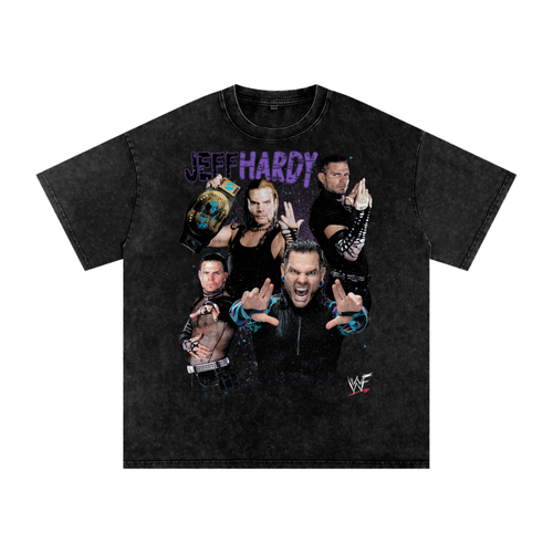 Jeff Hardy Bootleg Snow Washed Oversized T-Shirt